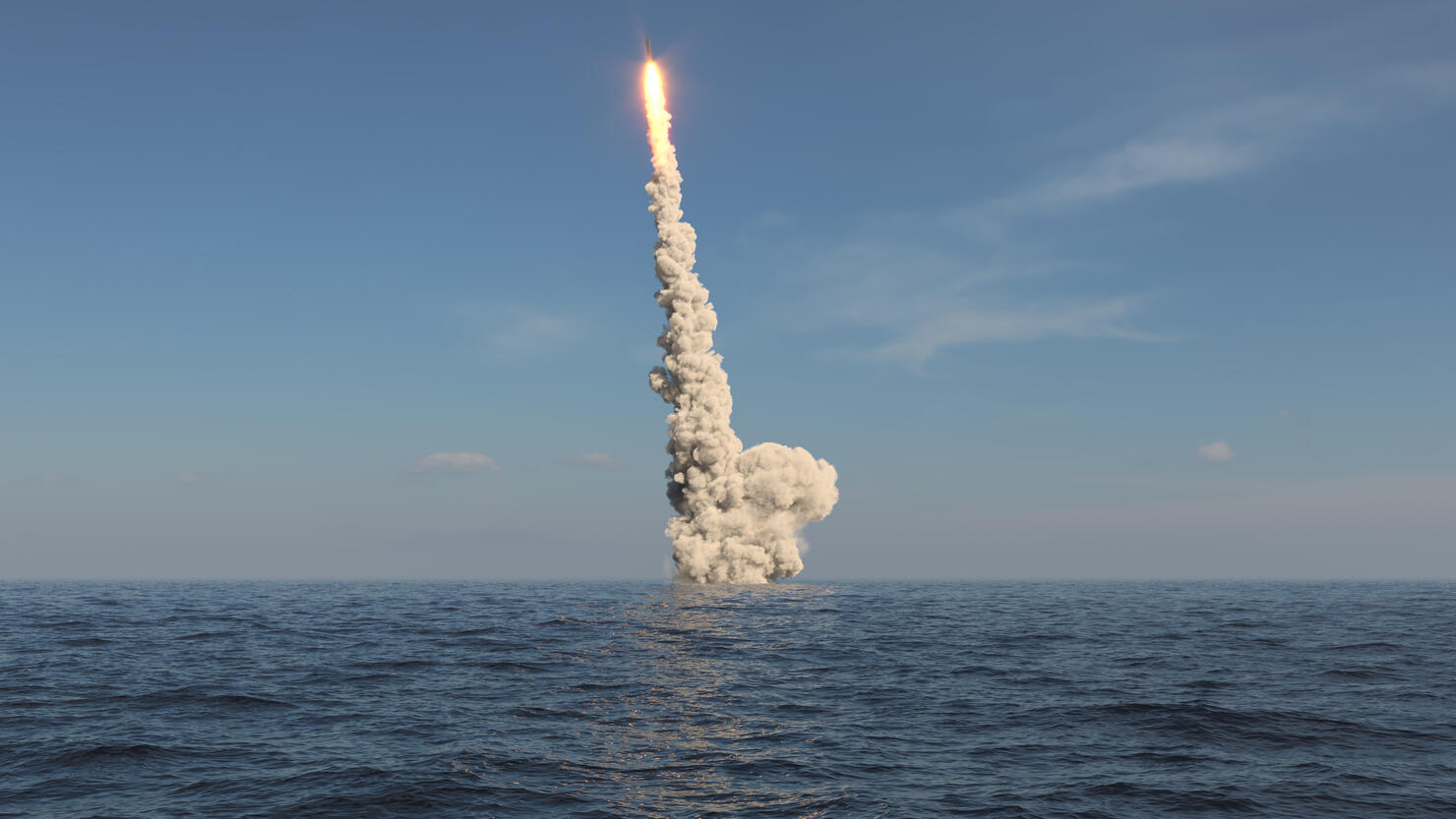 Ballistic missile launch from underwater