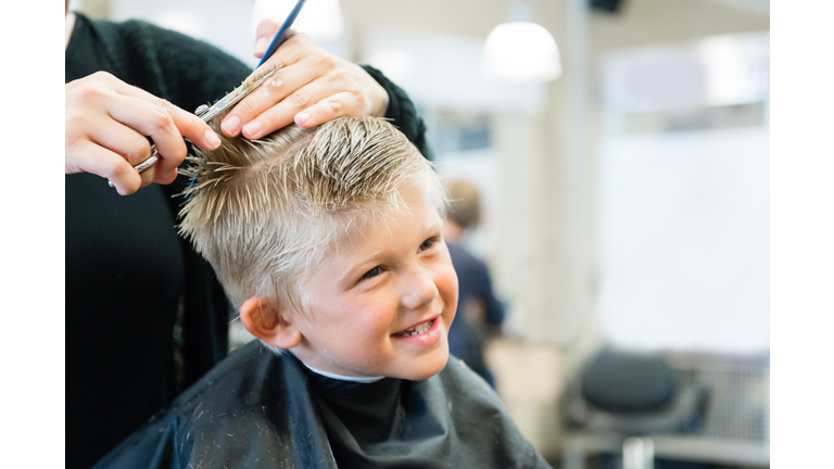 5 Year Old Getting A Haircut