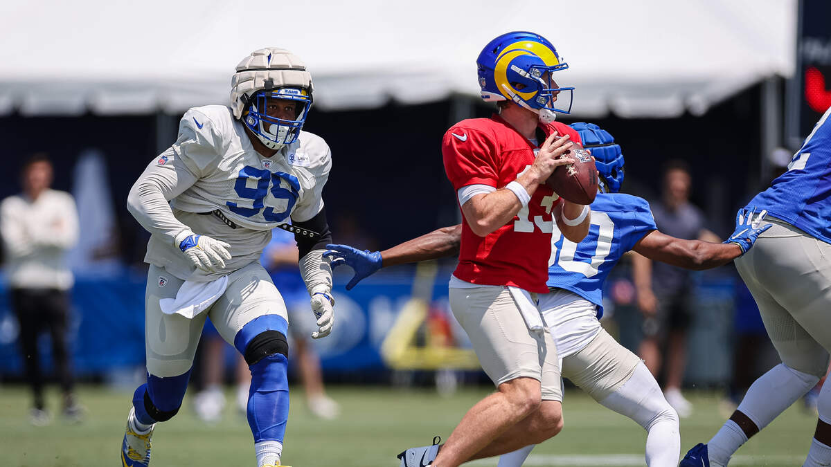 INGLEWOOD, CA - AUGUST 20: Los Angeles Chargers kicker Cameron Dicker (11)  in the first half of