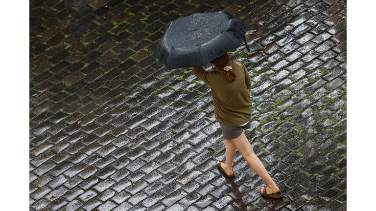 GERMANY-WEATHER-RAIN