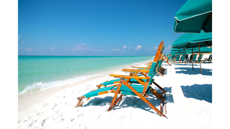 Summer Adirondack Beach Chairs in the Tropics