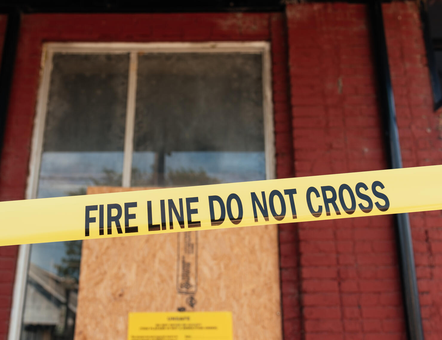 Fire Line Do Not Cross Tape