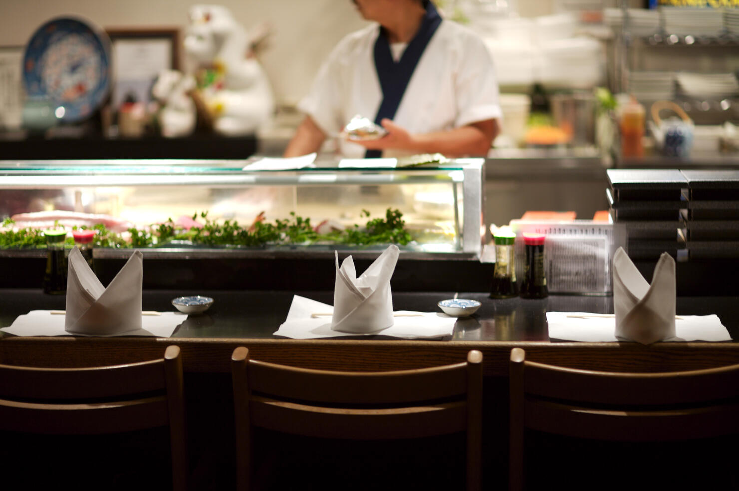 Sushi Bar waiting for customers