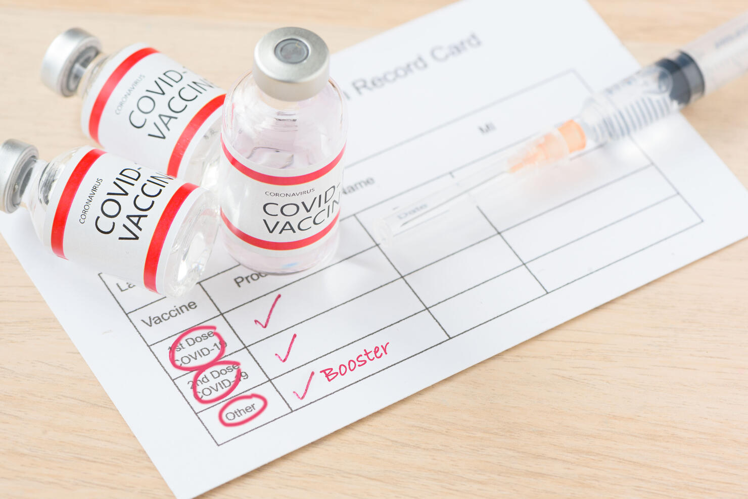 Booster dose of covid-19 vaccine