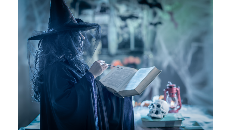 Witch With Magic Book