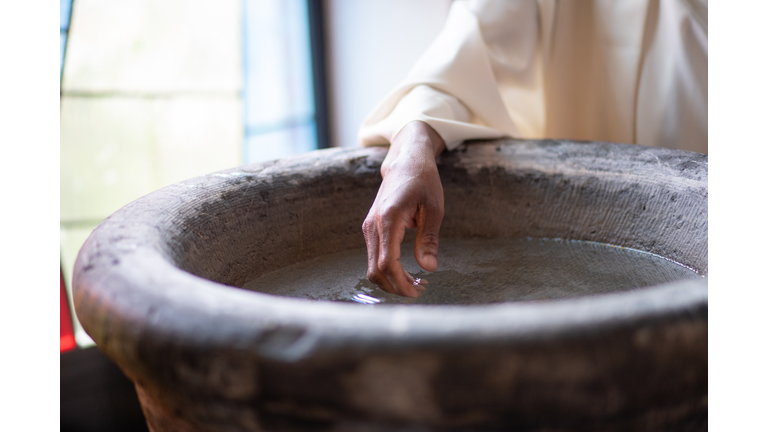 a priest's hand