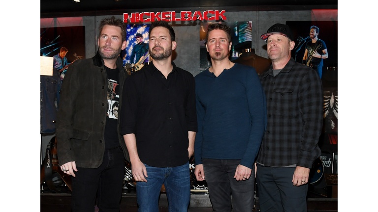 Nickelback Memorabilia Case Dedication At The Hard Rock