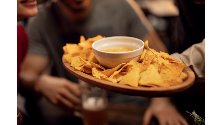 Nacho chips and salsa sauce!