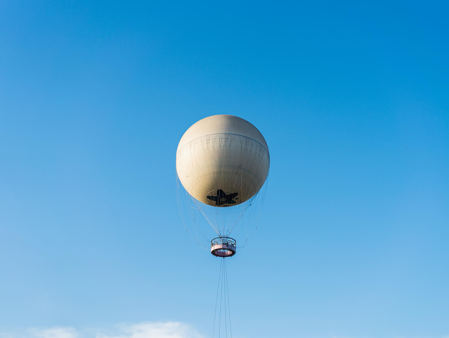 Hydrogen balloon under the blue sky