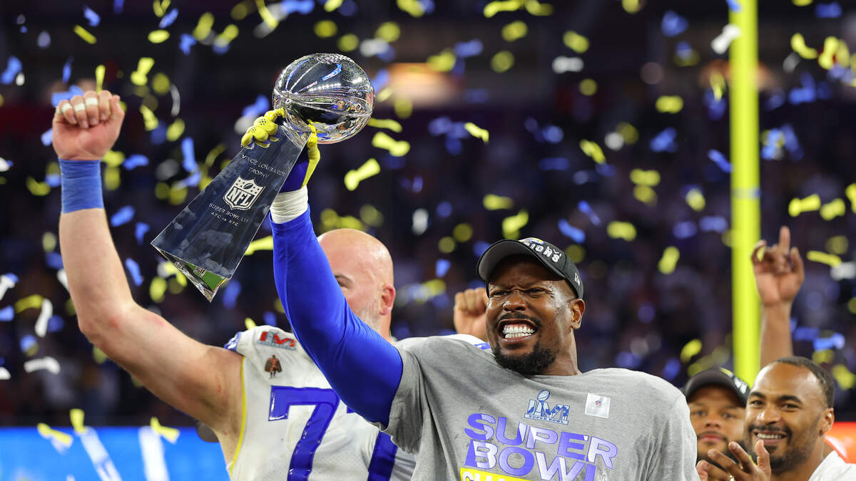 Rams Unveil Super Bowl LVI Championship Banner At SoFi Stadium 