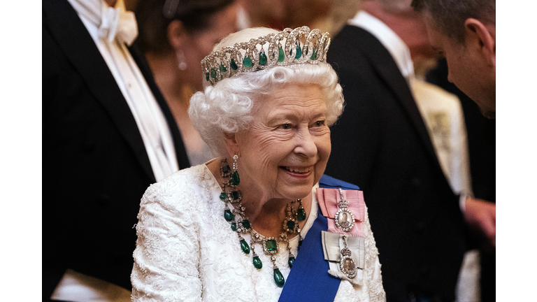 Royals Attend A Reception For The Diplomatic Corps At Buckingham Palace