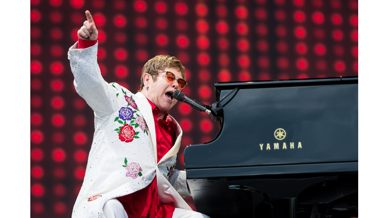 Elton John Performs at the Twickenham Stoop