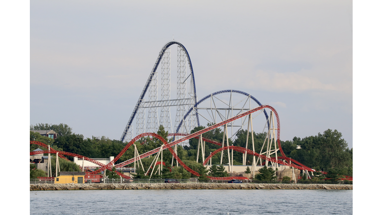 Roller coaster at the Amusement Park