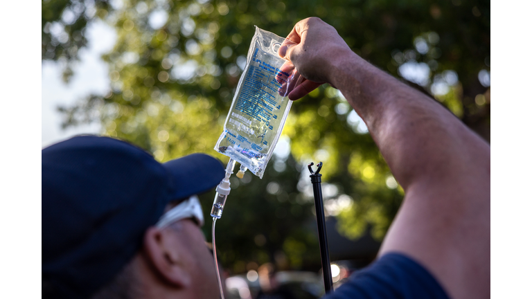 Austin EMS and Firefighters Battle Effects Of Continued Heatwave In Texas