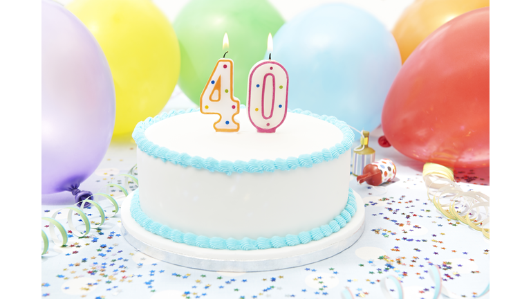 Cake Celebrating 40th Birthday