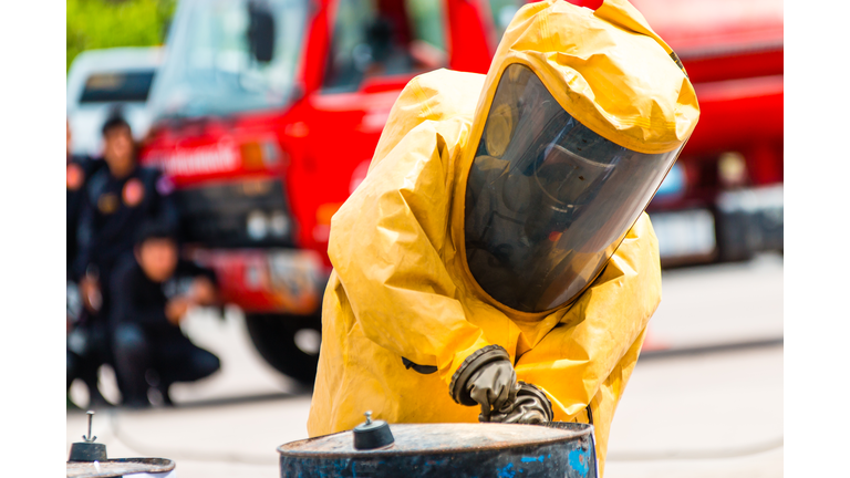 Bomb Squads Defusing Bomb Outdoors