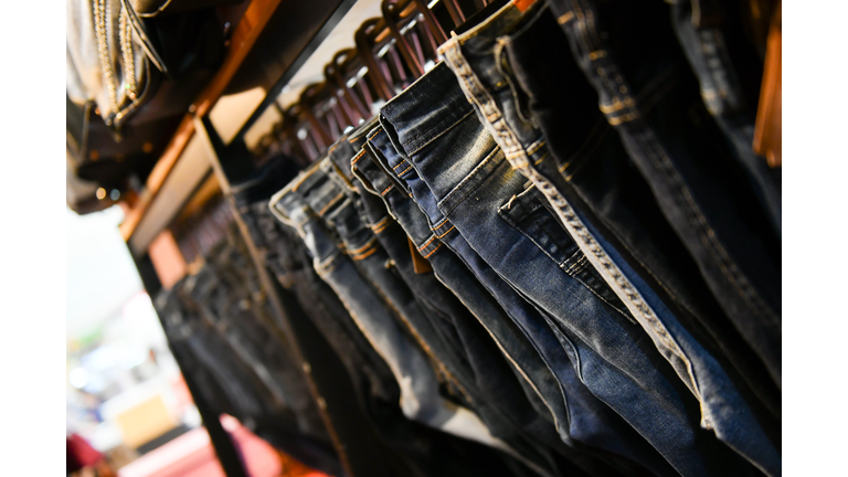 denim Jeans on Hanger