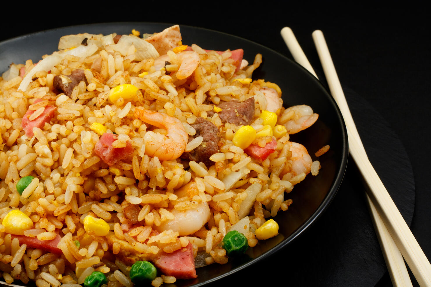 Chinese special fried rice takeaway food