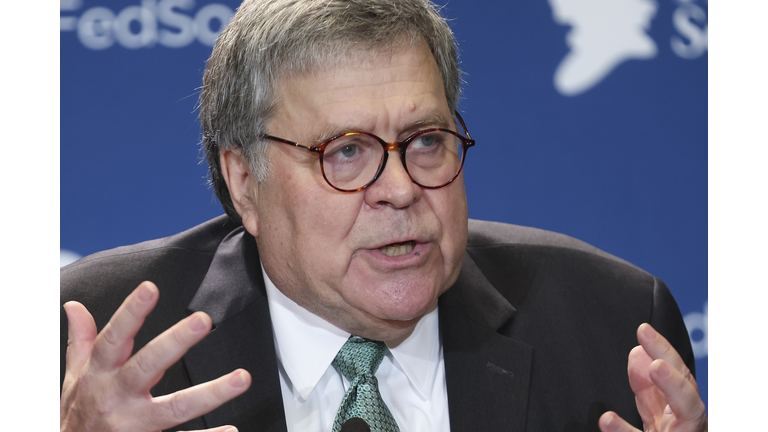 Former Attorney General Barr Speaks At The Federalist Society