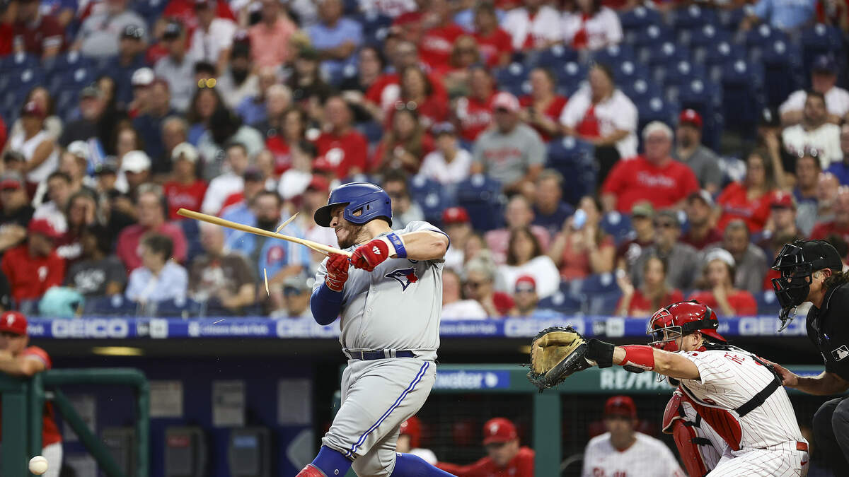 SPORTS: WATCH Phillies Catcher Strikes Blue Jays Player With a 37 MPH ...