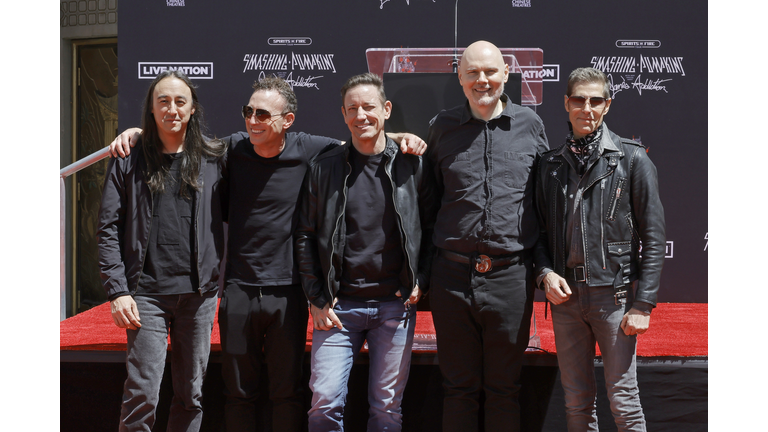 TCL Chinese Theatre Hosts Handprint And Footprint Ceremony Honoring Band The Smashing Pumpkins