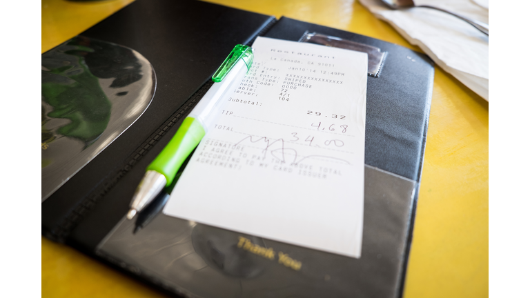 Restaurant Credit Card Bill