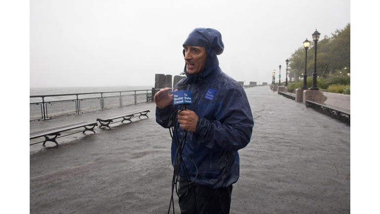 Jim Cantore Reports On Hurricane Irene For The Weather Channel