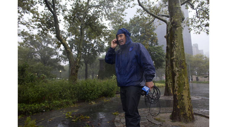 Jim Cantore Reports On Hurricane Irene For The Weather Channel