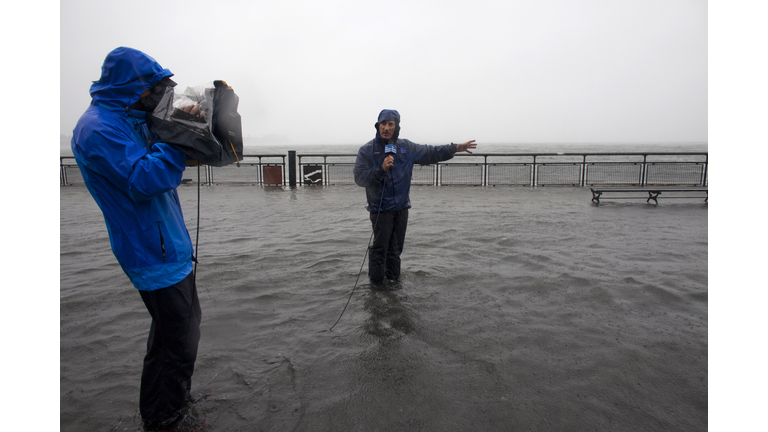 Jim Cantore Reports On Hurricane Irene For The Weather Channel