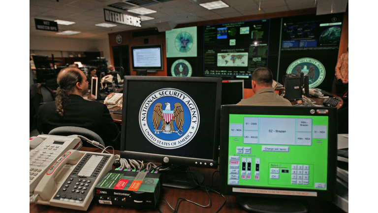 A computer workstation bears the Nationa