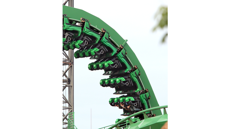 Incredible Hulk Coaster at Universal Orlando Submerged Due to