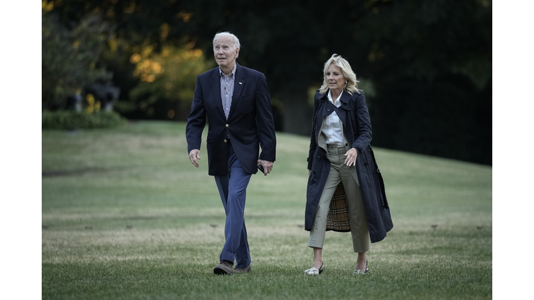 President Biden Departs The White House To Visit Hurricane Recovery Efforts In Florida