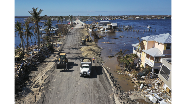 Florida's Southern Gulf Coast Continues Clean Up Efforts In Wake Of Hurricane Ian