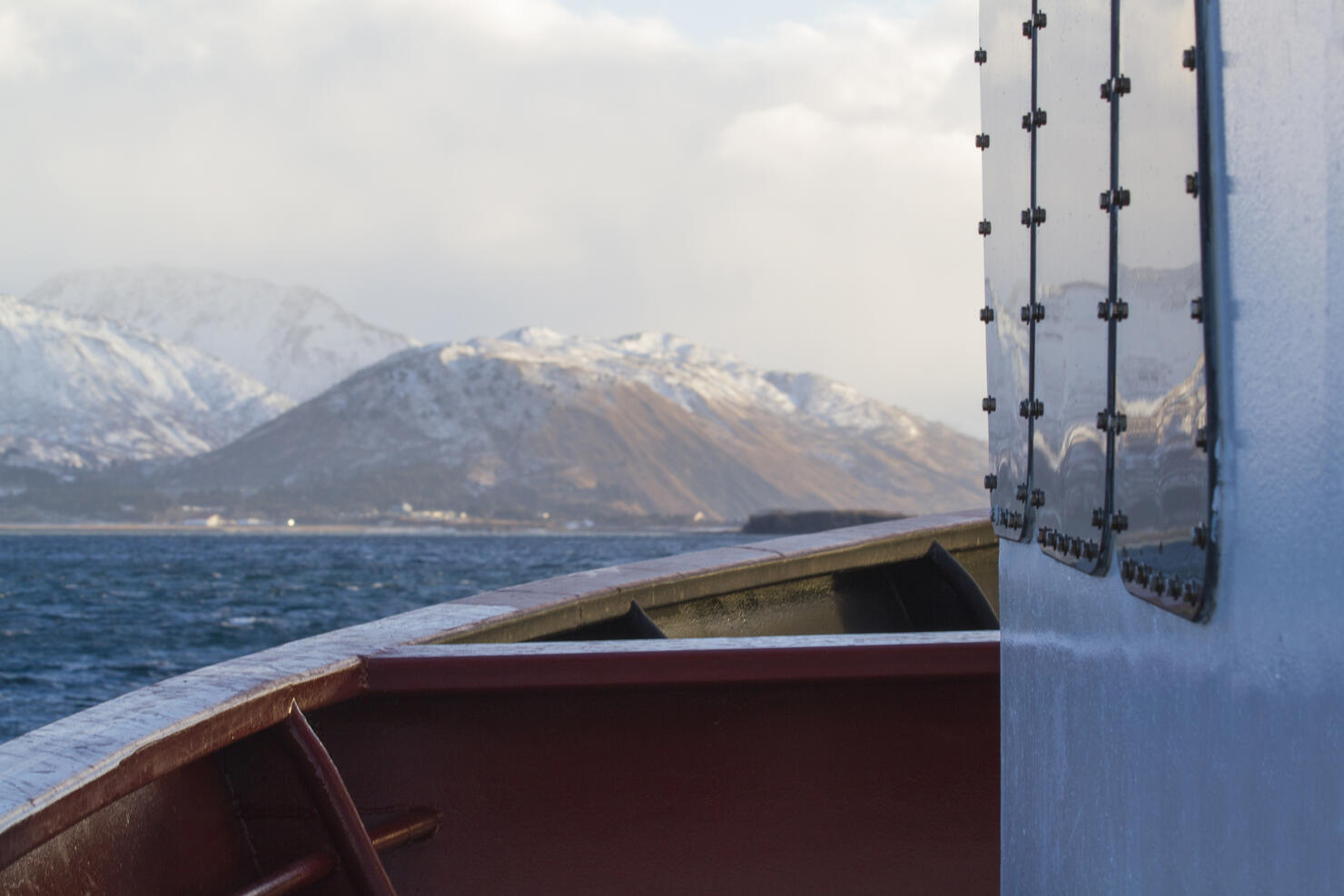 Fishing day at the bering sea