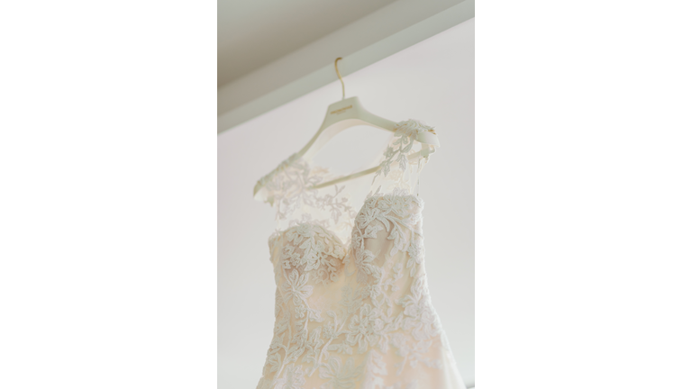 Elegant lace dress. Wedding dress