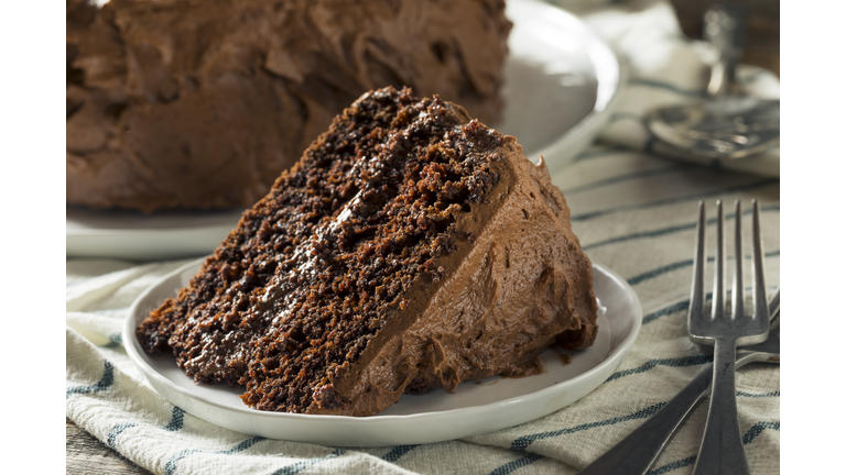 Sweet Homemade Dark Chocolate Layer Cake