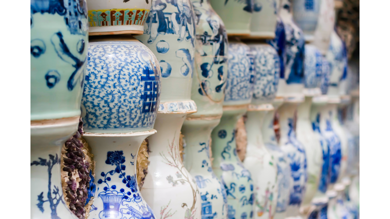 Lots of Chinese porcelain, blue and white porcelain, Chinese porcelain culture, ancient porcelain a lot of Chinese porcelain, qinghua porcelain, Chinese porcelain culture, ancient porcelain