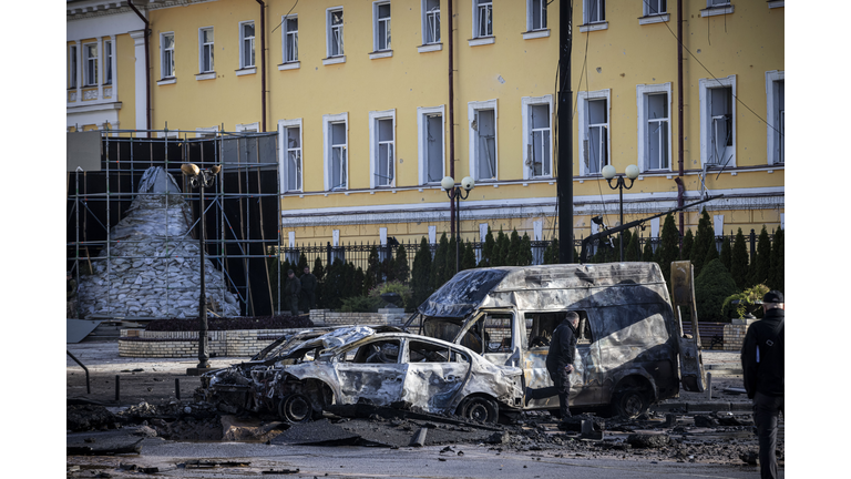 Multiple Explosions In Kyiv