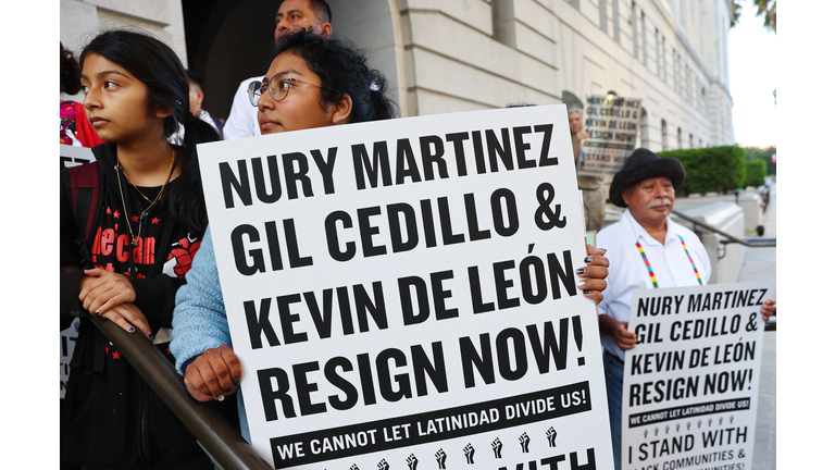 Demonstrators Demand Resignations For L.A. City Council Members After Racists Remarks Caught On Recording