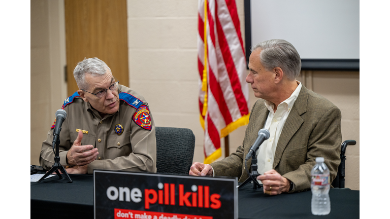 Texas Governor Abbott Holds Fentanyl Crisis Roundtable And Press Conference