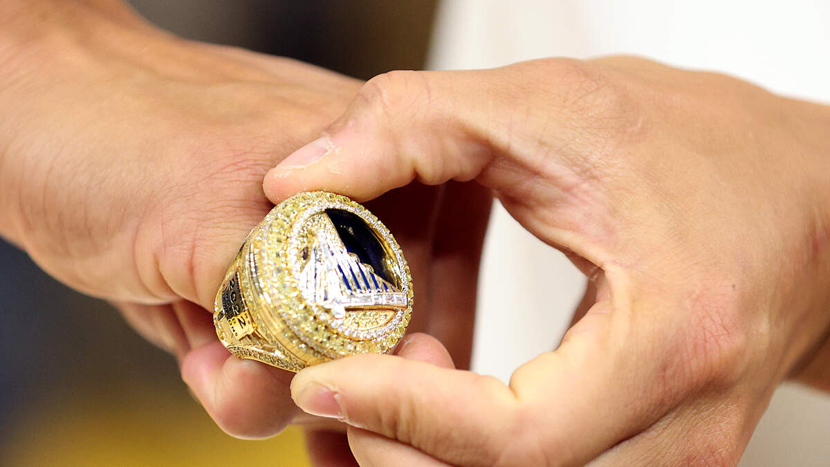 2017 NBA Championship Ring Designed By Jason of Beverly Hills Unveiled at  Golden State Warriors Home Opener