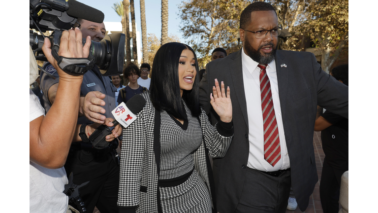 Cardi B Departs Courthouse In Santa Ana, CA