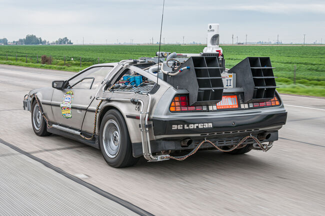 DMC DeLorean, Back to the future car, during Fireball Transcontinental Run 2010 event