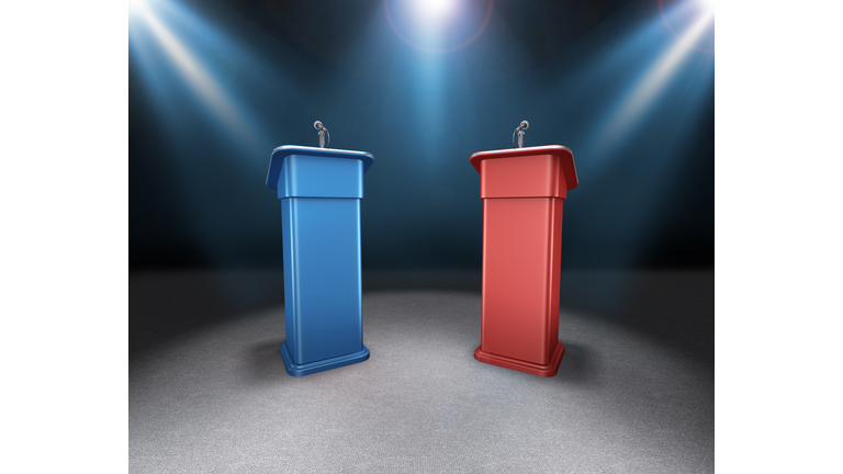election podiums