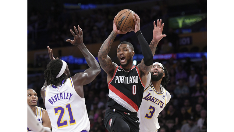 Portland Trail Blazers v Los Angeles Lakers