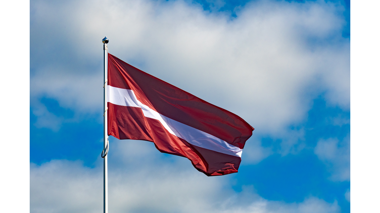 Low Angle View Of Flag Against Sky