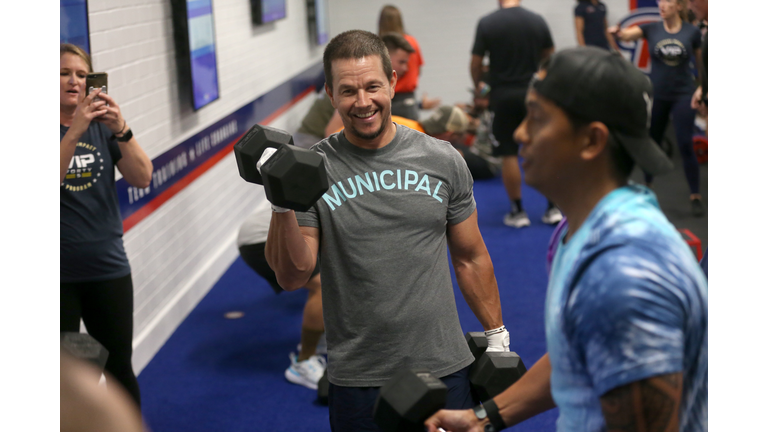 Mark Wahlberg Hosts The Opening Of F45 Training Miramar MCAs