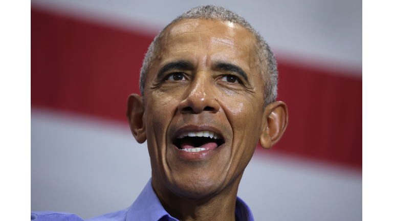 Former President Obama Campaigns With Mandela Barnes In Milwaukee