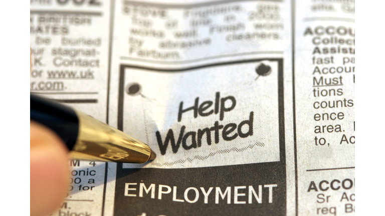 A classified ad looking for a helper