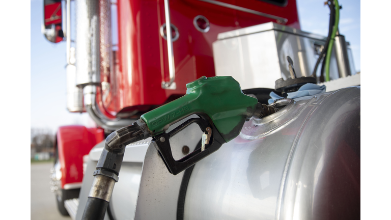 Fueling Up A Transport Truck